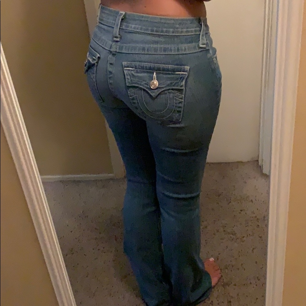 True Religion Boot Cut Size 27 Stretch Jeans